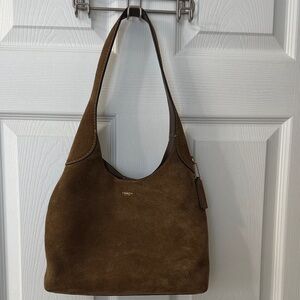 Coach Tan Suede Shoulder Bag